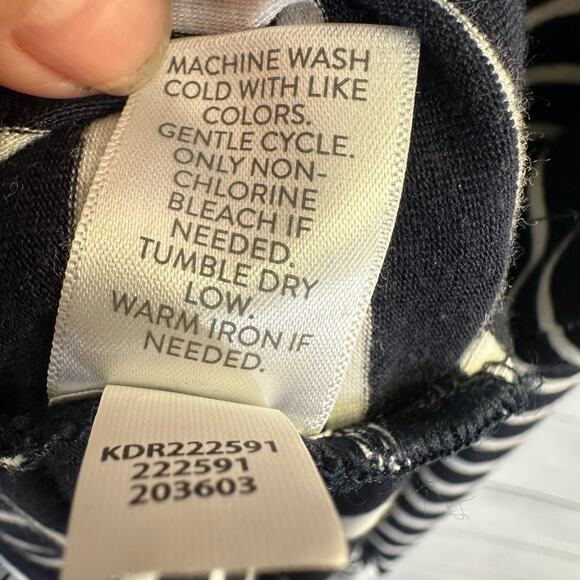 J Jill Womens size XL Striped Blue White Maxi Sleeveless Dress Pima Cotton Modal - Picture 9 of 10